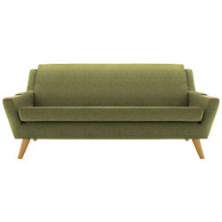 G Plan Vintage The Fifty Five Large 3 Seater Sofa Marl Green